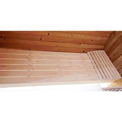 SAUNA OGRODOWA FIŃSKA BECZKA Z PIECEM FORSA-HG 4-6 OSOBOWA 210x180 CM
