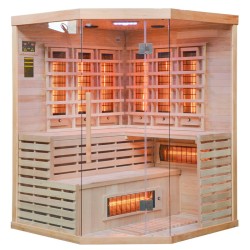 SAUNA SUCHA INFRARED NISKOTEMPERATUROWA ALTA4 4-5 OSOBOWA 150x150 CM