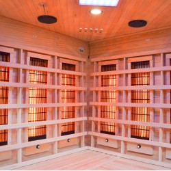 SAUNA SUCHA INFRARED NISKOTEMPERATUROWA ALTA4 4-5 OSOBOWA 150x150 CM