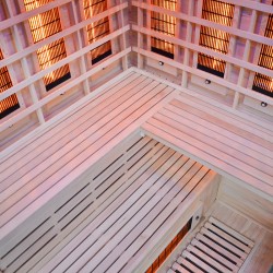 SAUNA SUCHA INFRARED NISKOTEMPERATUROWA ALTA4 4-5 OSOBOWA 150x150 CM