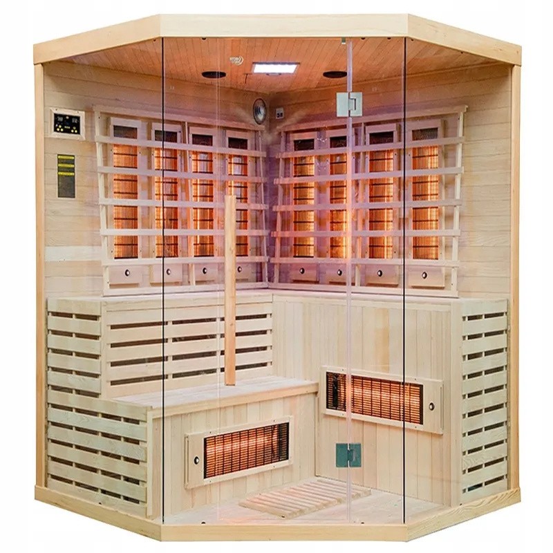SAUNA SUCHA INFRARED NISKOTEMPERATUROWA ALTA7 5-6 OSOBOWA 180x180 CM SAUNA SUCHA INFRARED NISKOTEMPERATUROWA ALTA7 5-6 OSOBOWA 180x180 CM