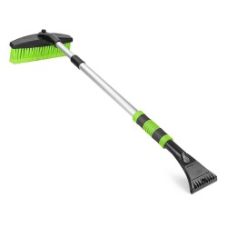 SZCZOTKA SKROBACZKA DO SAMOCHODU 2W1 TELESKOPOWA REGULOWANA VENOM CZARNO-ZIELONA 73-109 CM