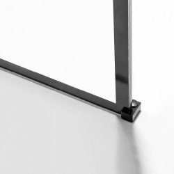 ŚCIANKA PRYSZNICOWA SH04F CZARNA 120 CM 8 MM