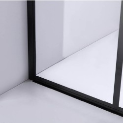 ŚCIANKA PRYSZNICOWA SH05B CZARNA 80 CM 8 MM