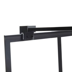 ŚCIANKA PRYSZNICOWA SH05C CZARNA 90 CM 8 MM
