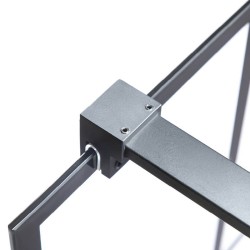 ŚCIANKA PRYSZNICOWA SH05F CZARNA 120 CM 8 MM