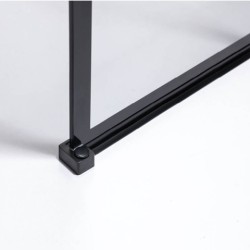 ŚCIANKA PRYSZNICOWA SH05F CZARNA 120 CM 8 MM