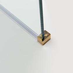 ŚCIANKA PRYSZNICOWA SH07B ZŁOTA 80 CM 8 MM