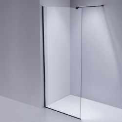 ŚCIANKA PRYSZNICOWA SH07C CZARNA 90 CM 8 MM