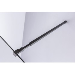 ŚCIANKA PRYSZNICOWA SH07C CZARNA 90 CM 8 MM