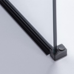 ŚCIANKA PRYSZNICOWA SH07C CZARNA 90 CM 8 MM