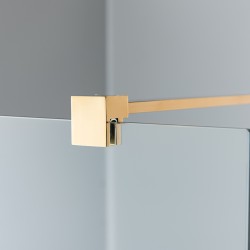 ŚCIANKA PRYSZNICOWA SH07C ZŁOTA 90 CM 8 MM