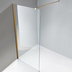 ŚCIANKA PRYSZNICOWA SH07C ZŁOTA 90 CM 8 MM