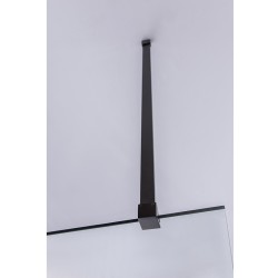 ŚCIANKA PRYSZNICOWA SH07E CZARNA 110 CM 8 MM