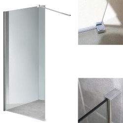 ŚCIANKA PRYSZNICOWA SH07F CHROM 120 CM 8 MM