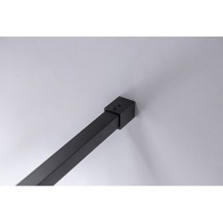ŚCIANKA PRYSZNICOWA SH07G CZARNA 130 CM 8 MM