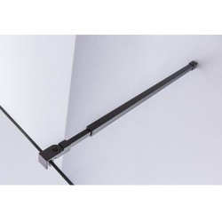 ŚCIANKA PRYSZNICOWA SH07G CZARNA 130 CM 8 MM