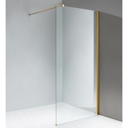 ŚCIANKA PRYSZNICOWA SH07G ZŁOTA 130 CM 8 MM