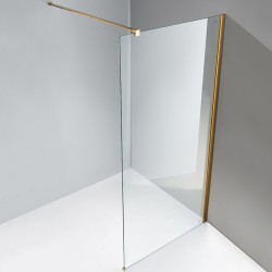 ŚCIANKA PRYSZNICOWA SH07G ZŁOTA 130 CM 8 MM