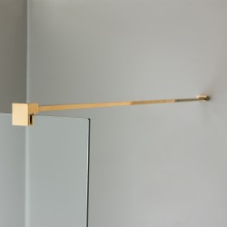 ŚCIANKA PRYSZNICOWA SH07G ZŁOTA 130 CM 8 MM