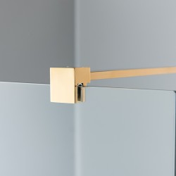 ŚCIANKA PRYSZNICOWA SH07G ZŁOTA 130 CM 8 MM