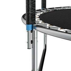 TRAMPOLINA OGRODOWA DLA DZIECI ZUMA 8FT CZARNO/NIEBIESKA 244 CM