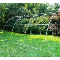 TUNEL OGRODOWY FOLIOWY SZKLARNIA 10m2 TF05G 4x2,5m ZIELONY SOLIDNY PODWÓJNE DRZWI