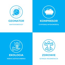 WANNA LODOWA KRIOTERAPIA BERINGA 686 BIAŁA PERŁA OBUDOWA KAWA