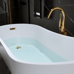 WANNA WOLNOSTOJĄCA FORTE 520C BIAŁA PRZELEW ZŁOTY 170x75