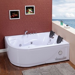 WANNA Z HYDROMASAŻEM CARMEN 631L LEWA BIAŁA 180x120 CM