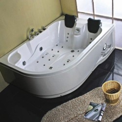 WANNA Z HYDROMASAŻEM CARMEN 631L LEWA BIAŁA 180x120 CM