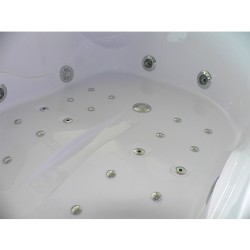 WANNA Z HYDROMASAŻEM CARMEN 631R PRAWA BIAŁA 180x120 CM