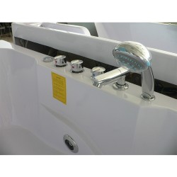 WANNA Z HYDROMASAŻEM CARMEN 631RH PRAWA BIAŁA 180x120 CM