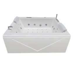 WANNA Z HYDROMASAŻEM DIABLO 666 DO ZABUDOWY BIAŁA 180x150 CM + OBUDOWA