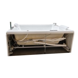 WANNA Z HYDROMASAŻEM DIABLO 666 DO ZABUDOWY BIAŁA 180x150 CM + OBUDOWA