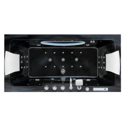 WANNA Z HYDROMASAŻEM IRIS 933C CZARNA FALA 170x84 CM