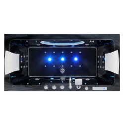 WANNA Z HYDROMASAŻEM IRIS 933C CZARNA FALA 170x84 CM