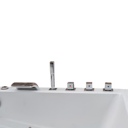 WANNA Z HYDROMASAŻEM KALAMBO 914 DO ZABUDOWY BIAŁA 190x150 CM