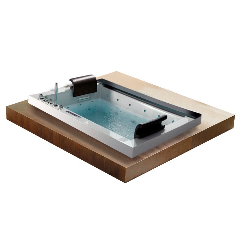 WANNA Z HYDROMASAŻEM KALAMBO 914 DO ZABUDOWY CZARNA 190x150 CM WANNA Z HYDROMASAŻEM KALAMBO 914 DO ZABUDOWY CZARNA 190x150 CM