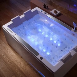 WANNA Z HYDROMASAŻEM KARI 942 BIAŁA 180x120 CM
