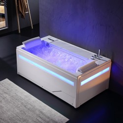 WANNA Z HYDROMASAŻEM MONTANA 925 BIAŁA 180x100 CM