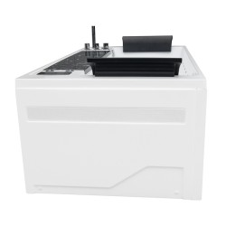 WANNA Z HYDROMASAŻEM MONTANA 925 CZARNY MARMUR 180x100 CM