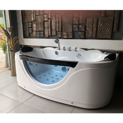 WANNA Z HYDROMASAŻEM PARMA 924 BIAŁA 160x88 CM