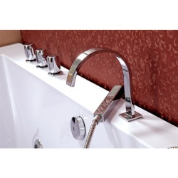 WANNA Z HYDROMASAŻEM RAMONA 640H BIAŁA 180x90 CM