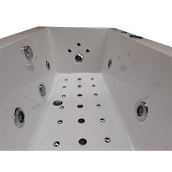 WANNA Z HYDROMASAŻEM RAMONA 640H BIAŁA 180x90 CM