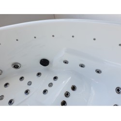 WANNA Z HYDROMASAŻEM ROMA 764 LEWA BIAŁA 150x150 CM