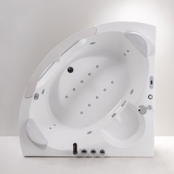 WANNA Z HYDROMASAŻEM SIGNA 635 BIAŁA 150x150 CM
