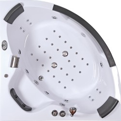 WANNA Z HYDROMASAŻEM TIGA 604H BIAŁA 152x152 CM