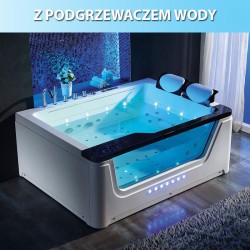 WANNA Z HYDROMASAŻEM TUGELA 913 CZARNA 170x130 CM