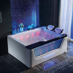 WANNA Z HYDROMASAŻEM TUGELA 913 CZARNA 170x130 CM